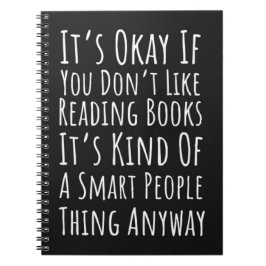 Funny Book Reading Gifts Nerd Reader Bookish Anteckningsbok