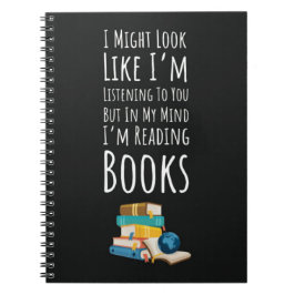 Funny Book Reading Gifts Quote Reader Humor Joke Anteckningsbok