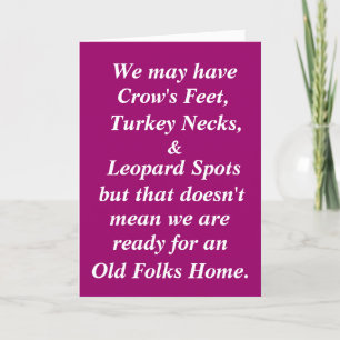 Funny Boomer Birthday Card Kort