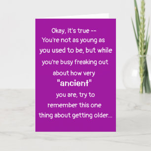 FUNNY BOOMER BIRTHDAY KORT