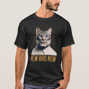 Funny Bootleg Mewing Cat Looksmaxxing Meme Mew Bro T Shirt