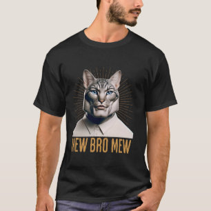 Funny Bootleg Mewing Cat Looksmaxxing Meme Mew Bro T Shirt