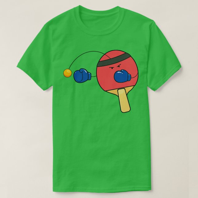 Funny Bord Tennis Boxing T Shirt (Design framsida)