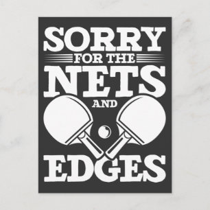 Funny Bord Tennis Quote Sarcastic Ping Pong Playe Vykort