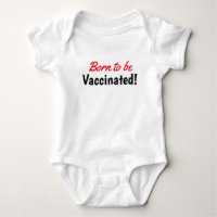 Funny Born som ska vaccineras Text Typografi