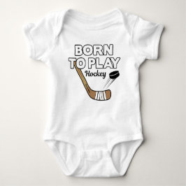 Funny Born spelar Hockey Infant T Shirt