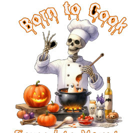 Funny Born till Cook Forced to Haunt Inbjudningar