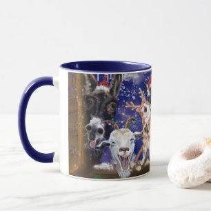 Funny Boskap-julkaffe Mugg
