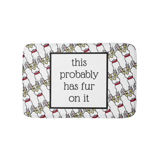 Funny Boston Terrier Badrumsmatta (Framsidan)