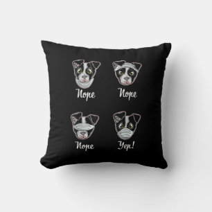 Funny Boston Terrier Gift Mouth Nose Mask Dogs T-S Kudde