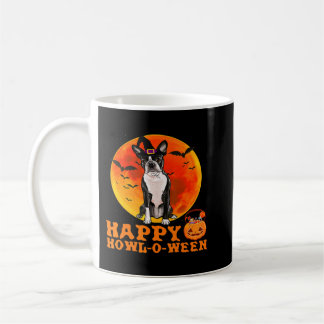 Funny Boston Terrier Hund Halloween Kaffemugg