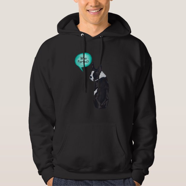 Funny Boston Terrier som befunnit sig 1 Hoodie (Framsida)