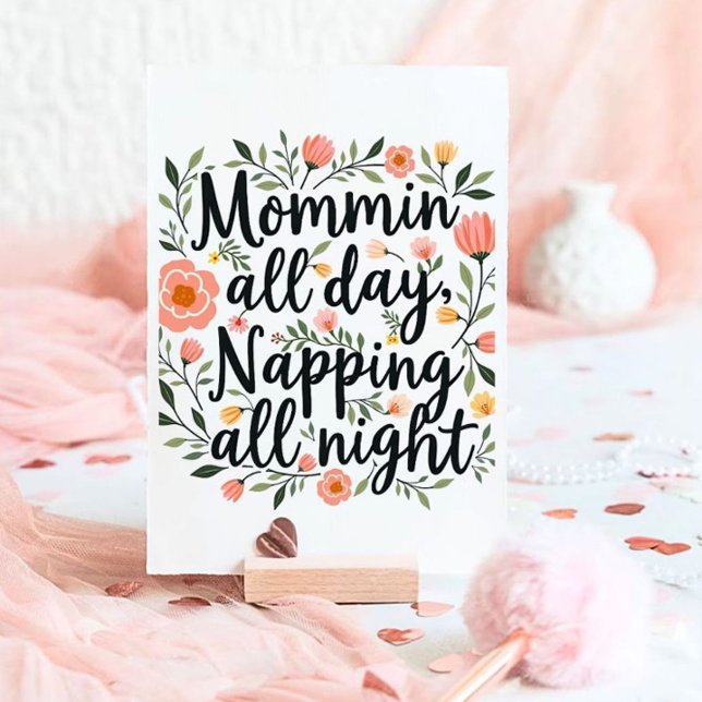 Funny Botanical Mother's Day Thank You Card Tack Kort (Skapare uppladdad)