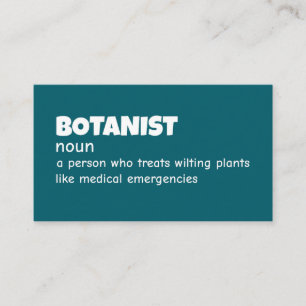 Funny Botanist-definition Visitkort