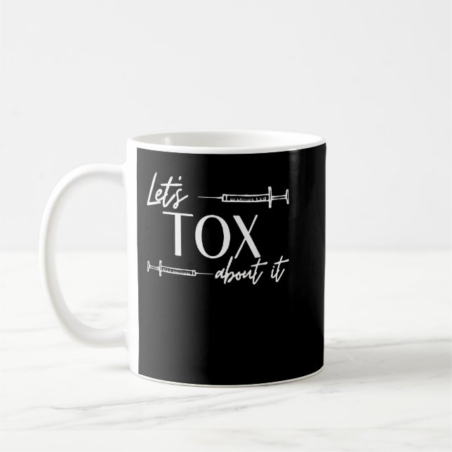 Funny Botox-handlare Syringe Insprutare Tox Tox Kaffemugg (Vänster)