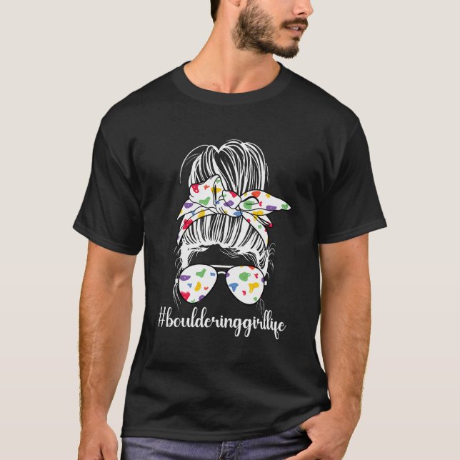 Funny Bouldering Älskare Boulder Boulderer T Shirt (Framsida)