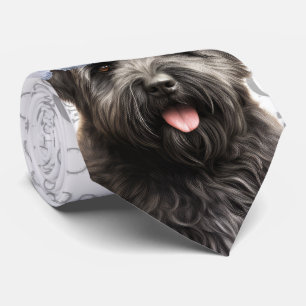 Funny Bouvier des Flandres jul Hund älskare Slips