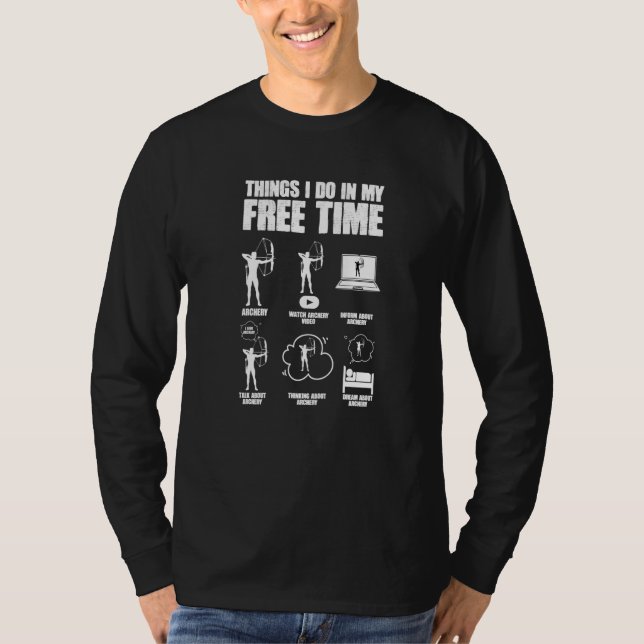 Funny Bowhunting Archer Bow Arrow Archery Bowhunte T Shirt (Framsida)