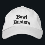 Funny Bowl Busters Gräsmatta Bowls Namn Broderad Keps<br><div class="desc">Bild är ett lustigt namn för ett dam-gräsmatta-tarmar.</div>