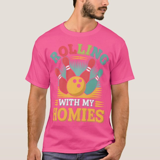 Funny Bowlareare Bowling T Shirt (Framsida)