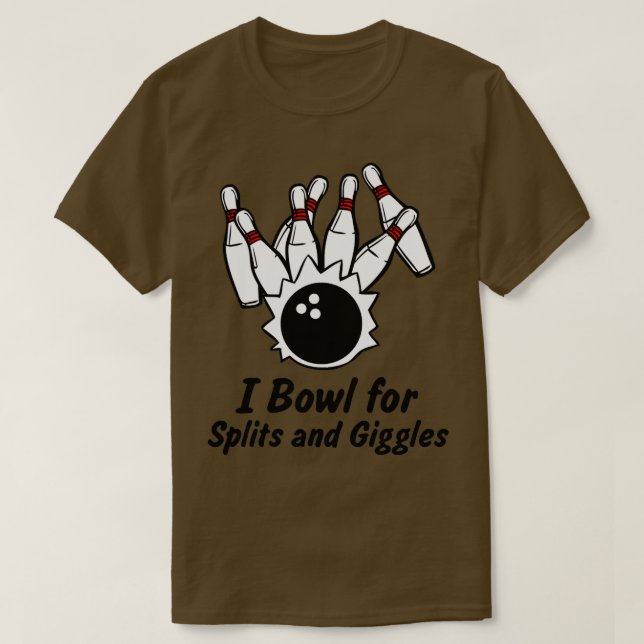 Funny Bowling Alley Splits Giggles T Shirt (Design framsida)