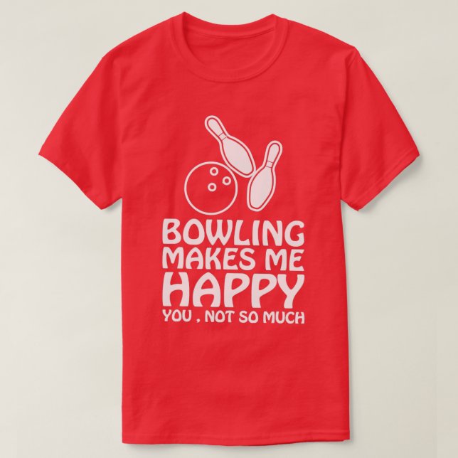 Funny Bowling Bowlareare Älskare Bowling T T Shirt (Design framsida)