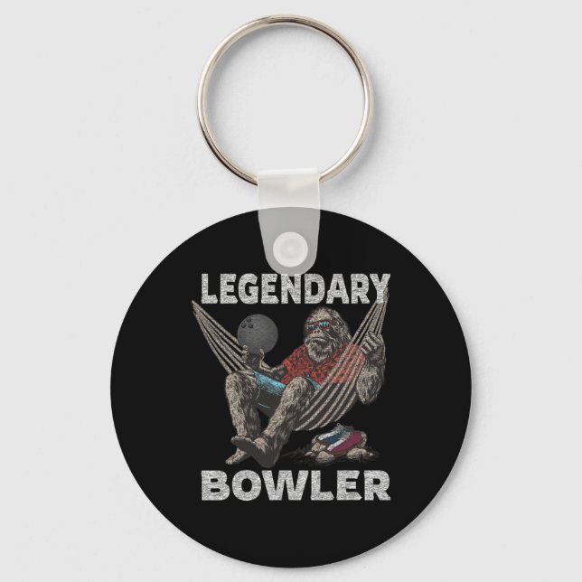 Funny Bowling Bowlareare Legendary Say Nyckelring (Framsida)