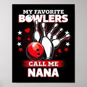 Funny Bowling Bowlareare Min favoritBowlareare rin Poster