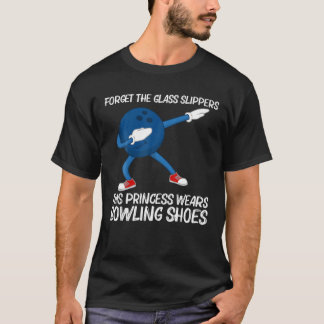 Funny Bowling för flickor Kid Dabbing Boll Gräsmat T Shirt