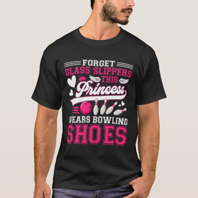 Funny Bowling för kvinnor Flickr Kids Mamma-fru T Shirt (Framsida)