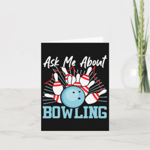 Funny Bowling Fråga mig om Bowling Kort