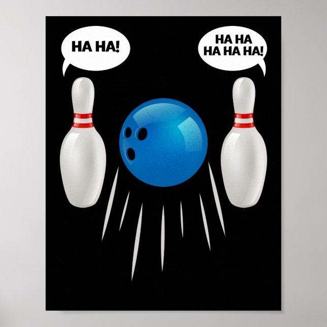Funny Bowling - Gått till Bowlers Poster (Framsidan)