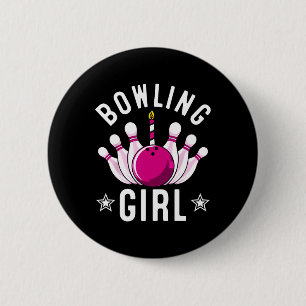 Funny Bowling Gift För barn Coola Bowlareare Girls Knapp