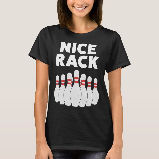 Funny Bowling Gift Shirt För manar eller Pappa Nic T (Framsida)