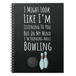 Funny Bowling Gifts And Novelties Sports Bowler Anteckningsbok