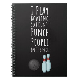 Funny Bowling Gifts Bowler Fan Player Fun Anteckningsbok