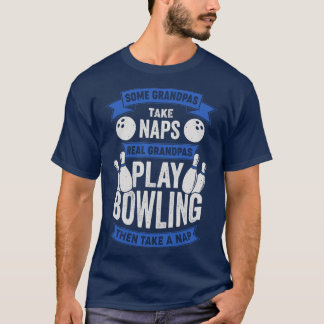Funny Bowling Grandpa Bowlareare Grandfather Gift T Shirt