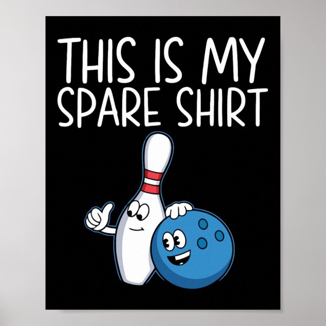 Funny Bowling Nuvarande För manar Women Coola Bowl Poster (Framsidan)