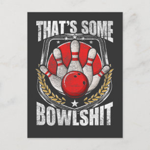 Funny Bowling Player-Strejka Bowlareare Vykort