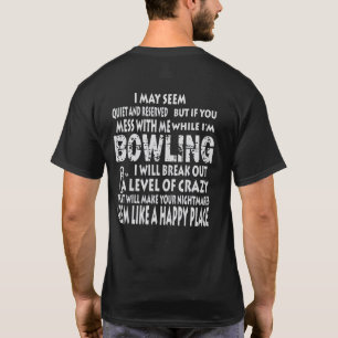 Funny Bowling Shirts Lycklig Ställe Bowlers Gifts T Shirt