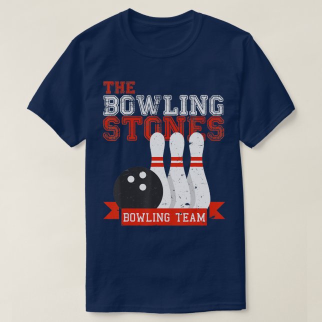 Funny Bowling Stones Bowl Sports Team T Shirt (Design framsida)