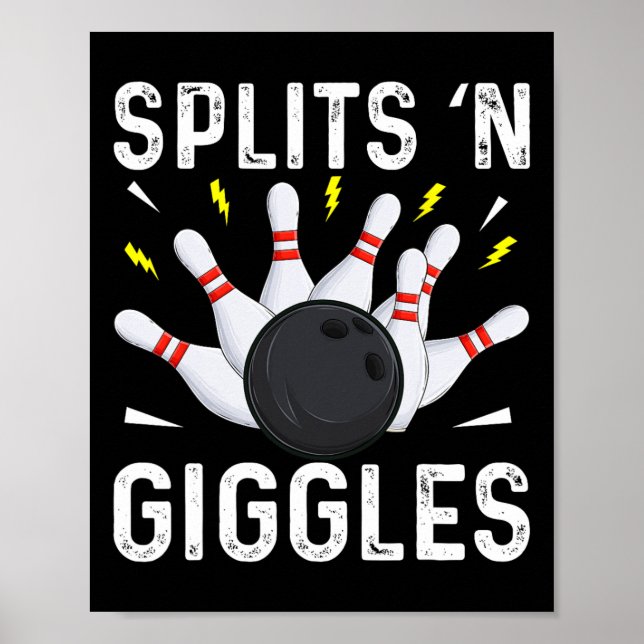 Funny Bowling Team Splits n Giggles 1 Poster (Framsidan)
