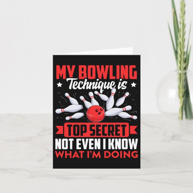 Funny Bowling Technique Ll Bowlareare Bowling Mana Kort (Framsida)