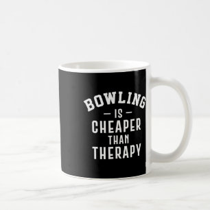 Funny Bowling Therapy - Bowling Gift Kaffemugg