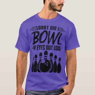 Funny Bowling-tillbehören Bowling Player T Shirt