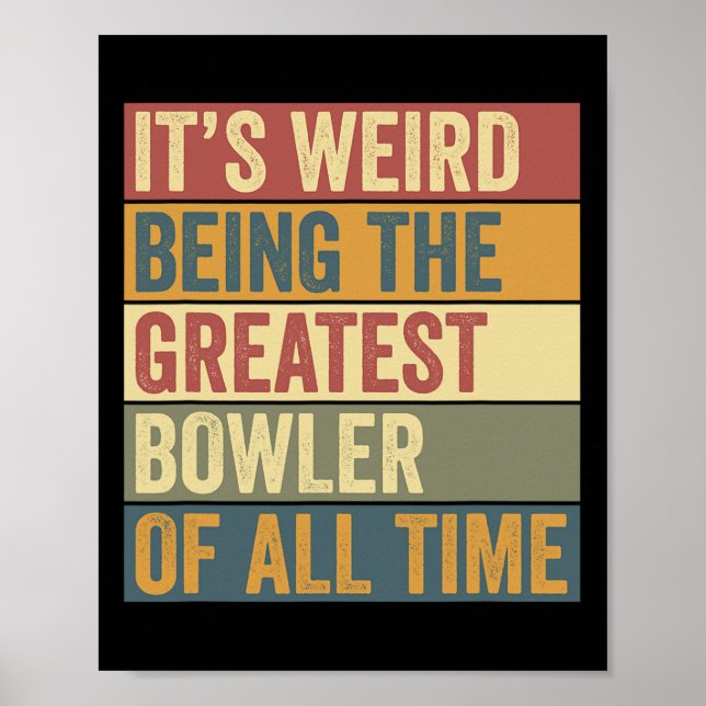 Funny Bowling Underbarare Bowlareare utläggning Poster (Framsidan)