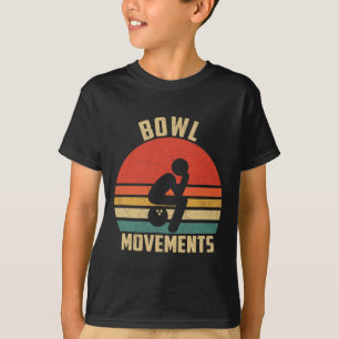 Funny Bowling Vintage Retro Bowl Rörelser Bowlers T Shirt