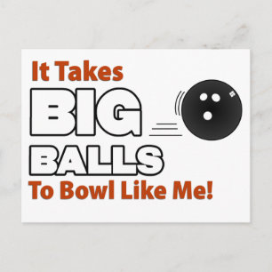 Funny Bowling Vykort