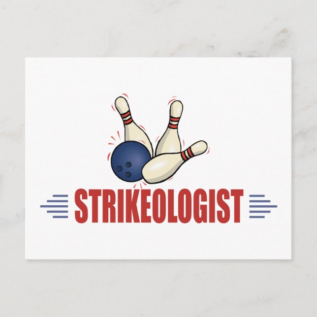 Funny Bowling Vykort (Framsida)