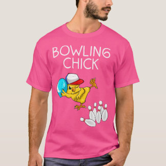 Funny Bowling Women Cute Bowling Chick Iports Athl T Shirt
